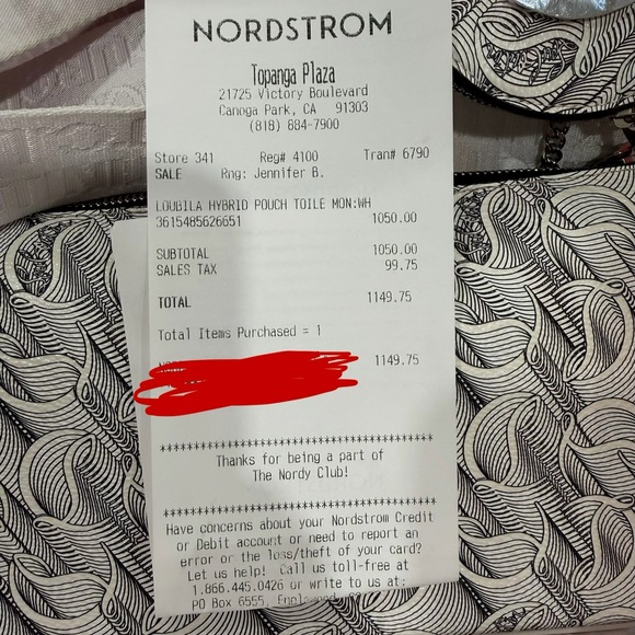 CHRISTIAN LOUBOUTIN LOUBILA HYBRID MONOGRAM
POUCH CROSSBODY BAG IN WHITE/BLACK - Picture 8 of 8